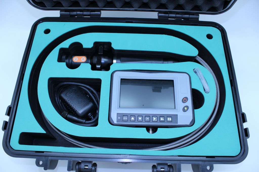 industrial inspection video borescope with CCTV camera for engine repair, welding inspection