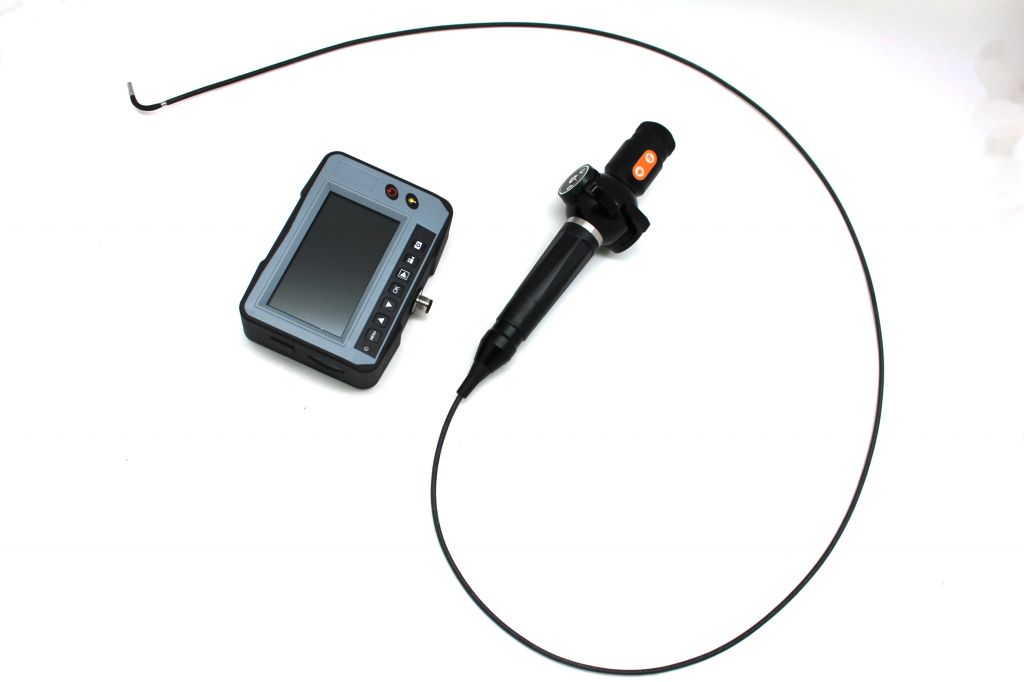 industrial inspection video borescope with CCTV camera for engine repair, welding inspection