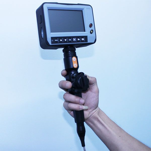 industrial inspection video endoscope camera with 2-way articulations