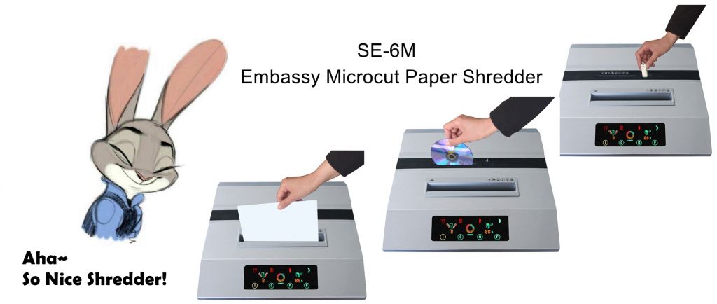 SE-6M Multifunctional High Security Paper Shredder