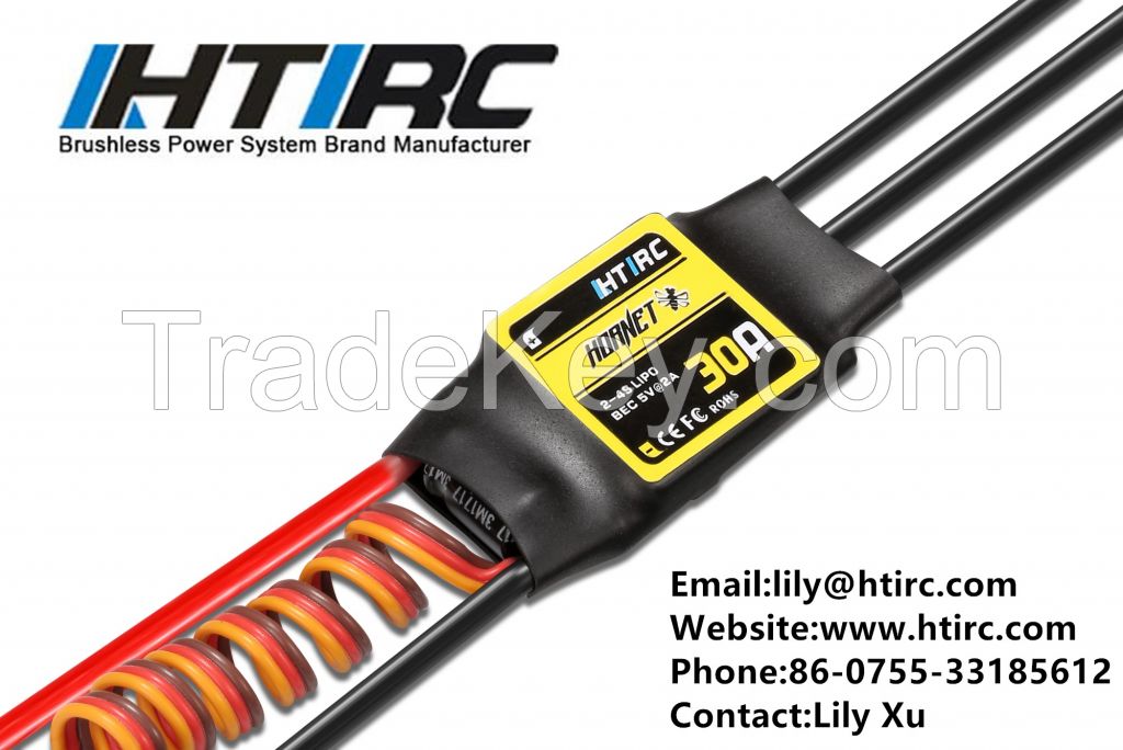 HTIRC Hornet 30A 2-4S Brushless esc Speed Controller ESC For Rc Hobby Model  Airplane  