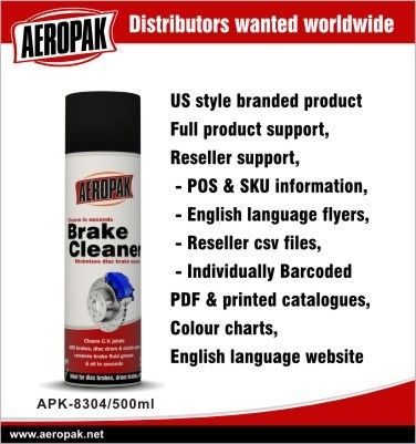 Aeropak Auto Aerosol Brake system Cleaner
