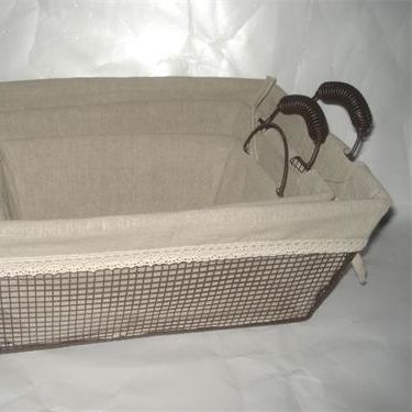 Wire Baskets with Handles & Lining