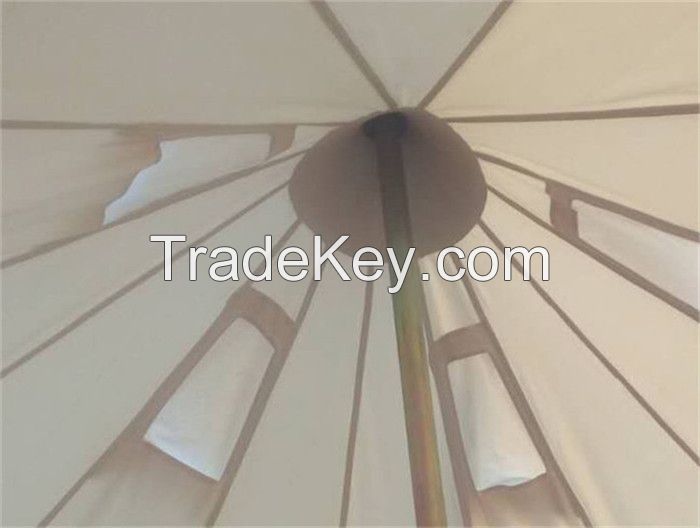 Camping Herringbone Bell Tents with Chimney Hole