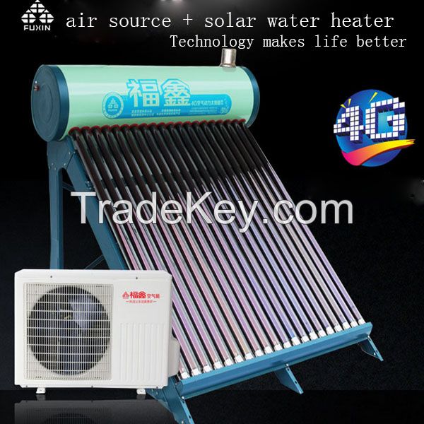 Solar water heater + air source heat pump