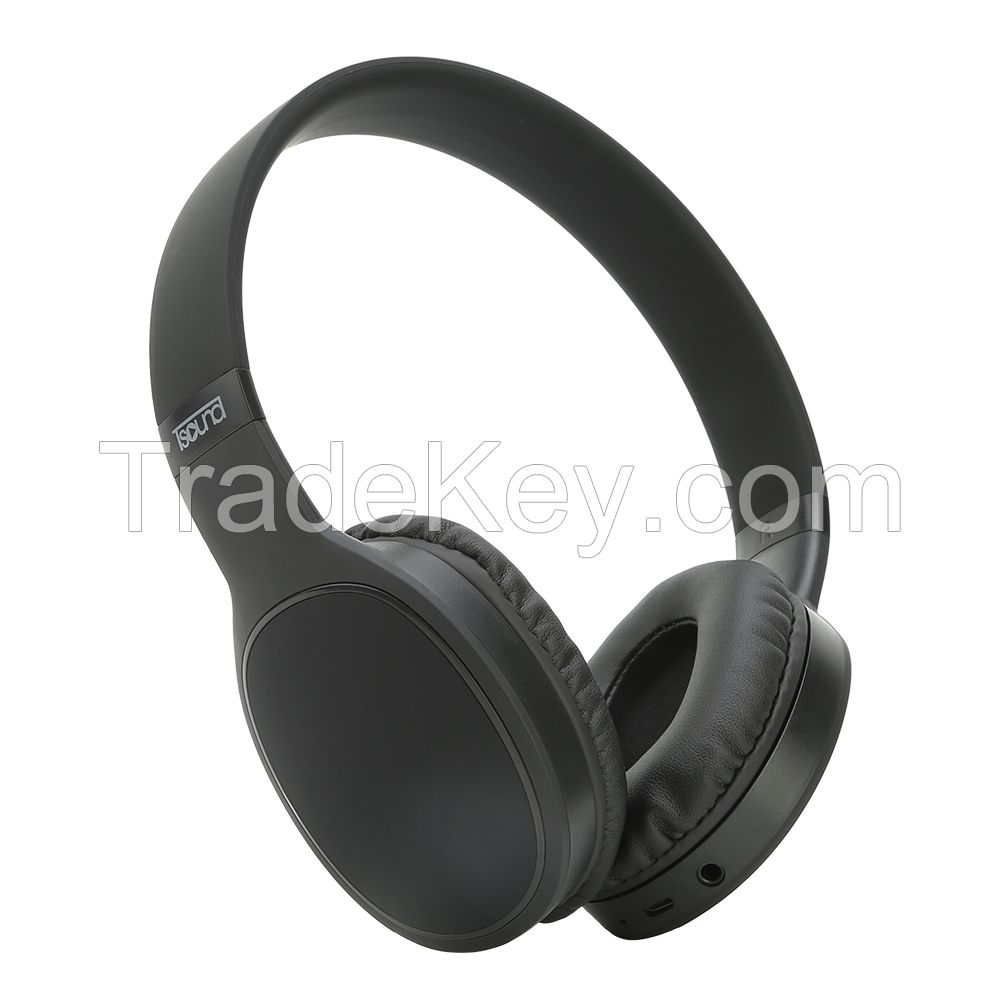 TSOUND Superb Wireless Headphones On-Ear with Mic, Stereo Wireless Headset with Bass, Wired and Wireless Headphones