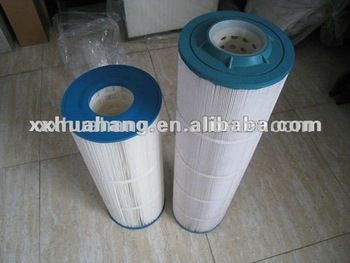 High flow rate pleated filter cartridge, water filter