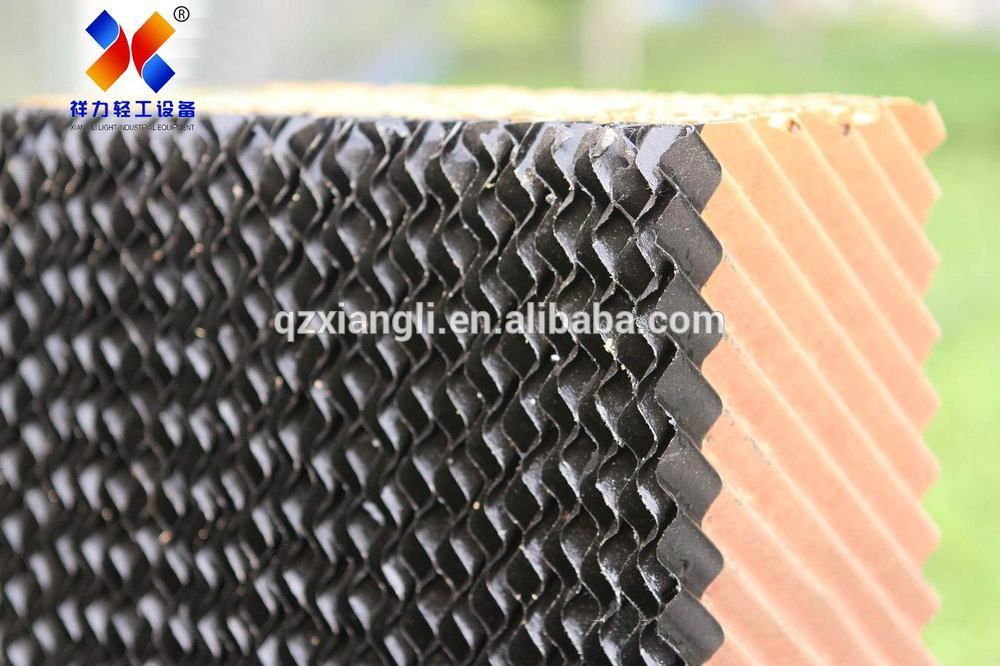 poultry farm greenhouse 7090 black coated cooling pad