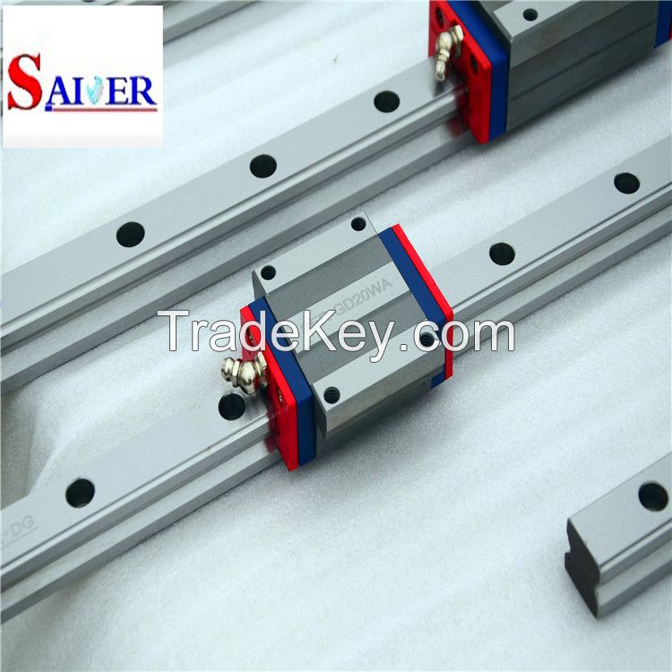 15mm / 20mm / 25mm / 30mm / 35mm / 45mm Guide Width linear rail with hiwin block carriage linear motion