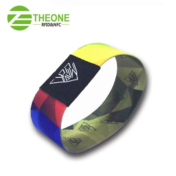 RFID NFC elastic wristband with logo printing