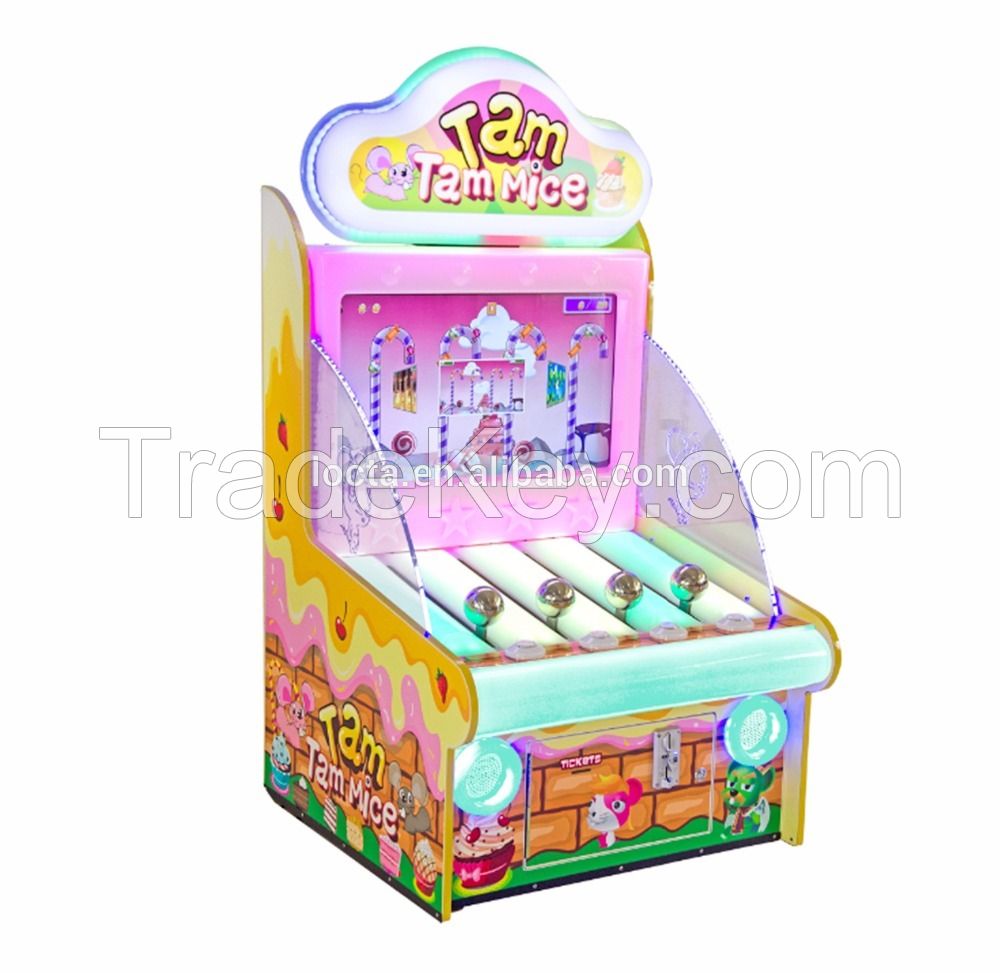 Indoor Coin Operated Redemption Game Machine, Video Tickets Game Tam Tam Mice for sale