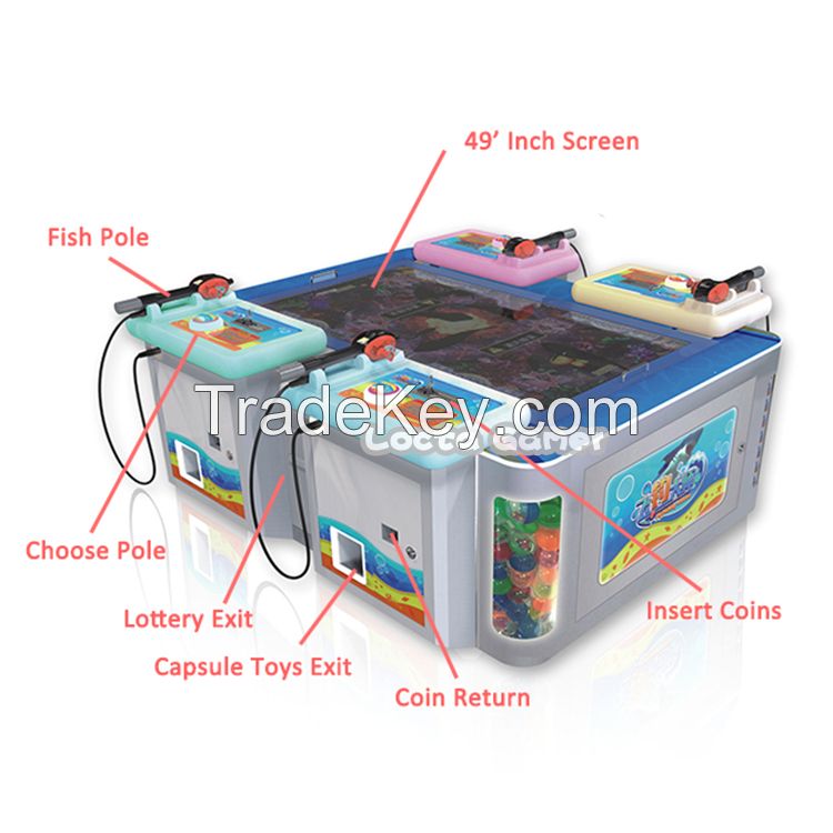 Indoor coin operated Fish Hunting Game Machine Shooting Fishing Game Flyfishing Master 4P for sale