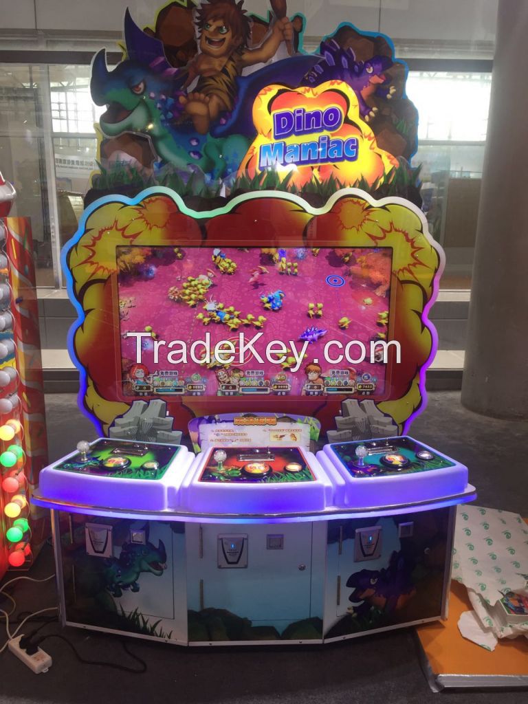 Indoor Coin Operated Shooting game Machine Redemption Game Machine, Video Tickets Game Dino Maniac