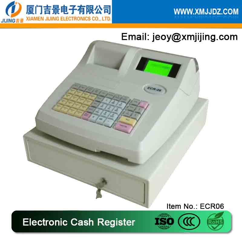 ECR06 Electronic Cash Registers, Supermarket Retail POS Terminal Cashier Receipt/ Bill Printing Equipment, Thermal Printer Pricing Computing ECR