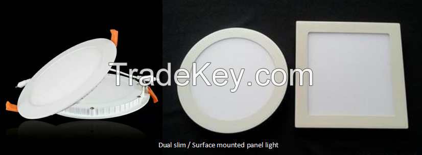 panel light slim and surface 3w 6w 9w 12w 18w 24w