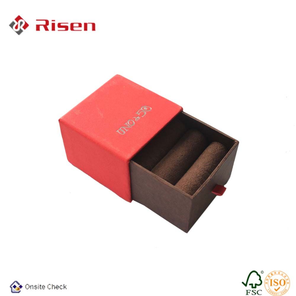full red jewerly box with customer's Logo
