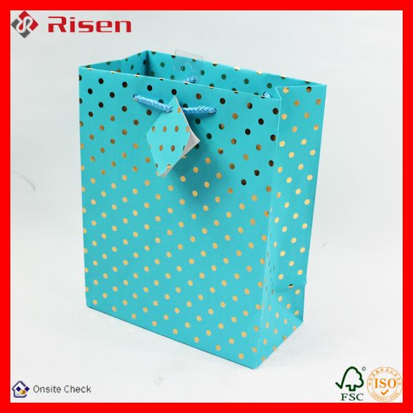 recycleable shoping bag with hot stamping