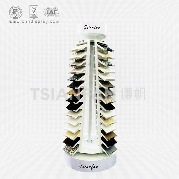 Quartz Stone Sample Display Tower, You Can Turn-SRL2012