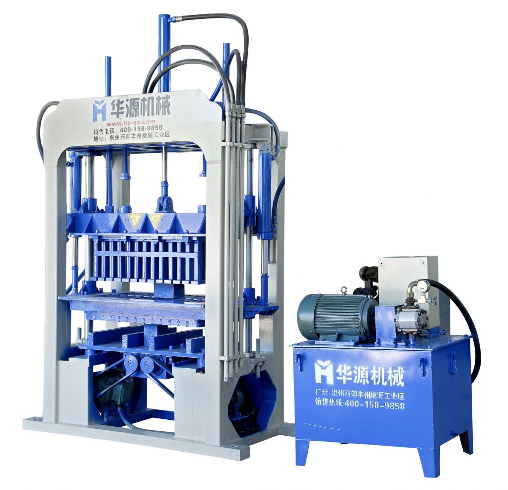 QT4-40 semi-automatic concrete block making machine