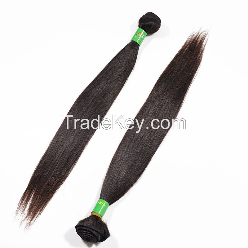 12''-28''Cuticle Aligned Indian Silky Straight Virgin Human Remy Hair Weaving Quality Supplier