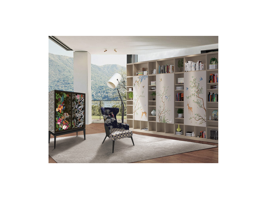 3D Digital High Gloss UV bookcases