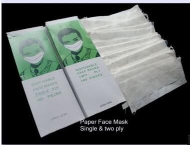 Hot Sale Disposable Paper Face Mask/1 Ply  /2 Ply Paper Face Mask/Anti-Static Face Mask