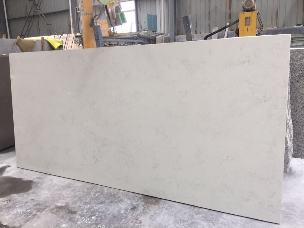 Pure white Quartz Slab