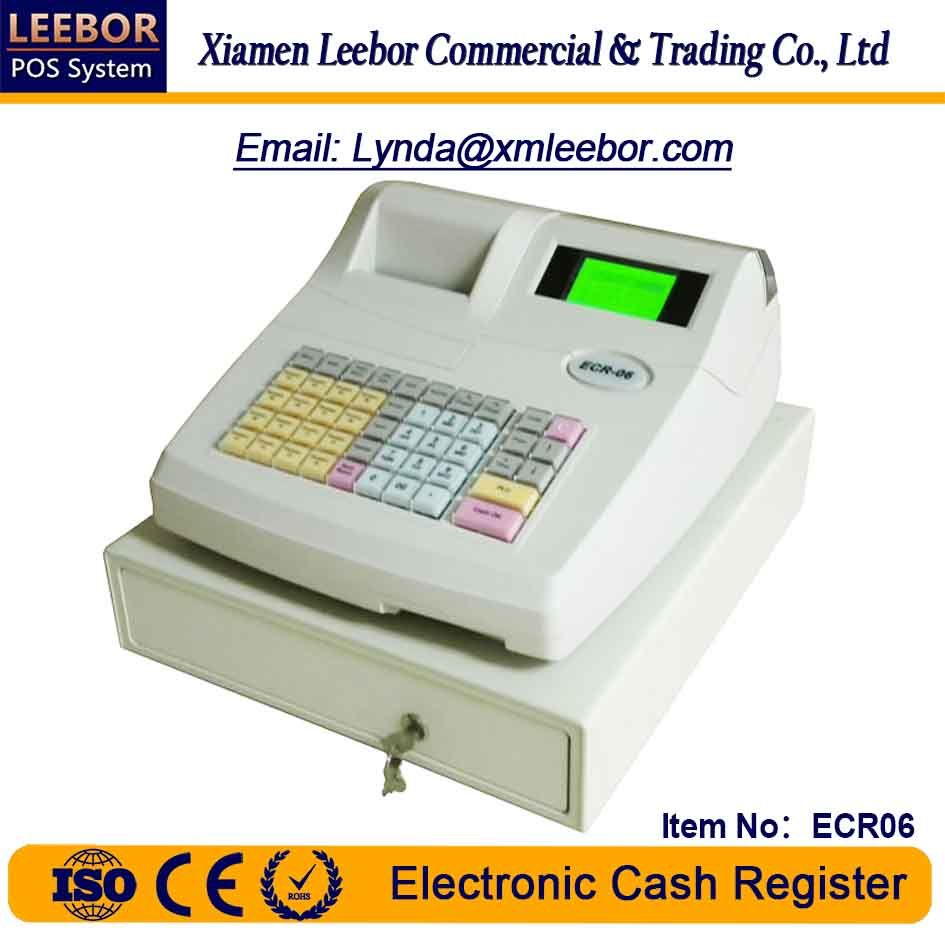 ECR06 Electronic Cash Registers, Supermarket Retail POS Terminal Cashier Equipment Support Arabic/ Spanish/ Hindi, Receipt/ Bill Printing Price Computing ECR System