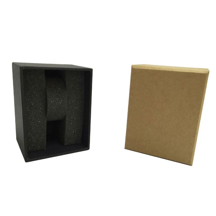 Custom Design Brown Folding Kraft Paper Box with Foam