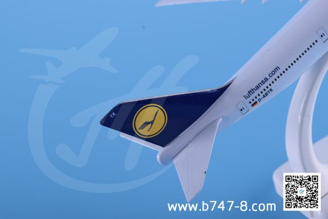 20cm B747-8 Lufthansa Metal Plane Model D-Abyk Aircraft Boeing Promotion Gift Zink Alloy Collector Static Advertisement Customized Best Sale Commercial