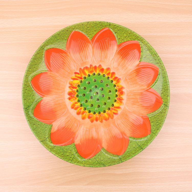 New Tray OEM Plastic Plate with Sunflower Design