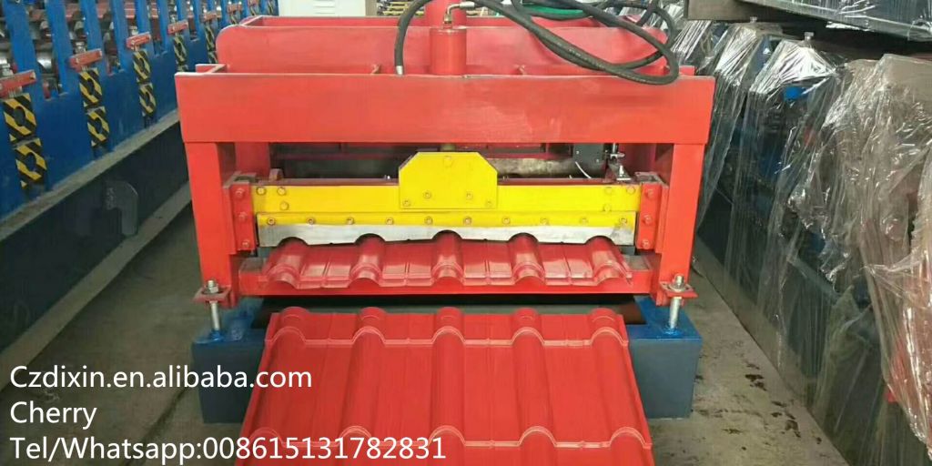 Building Material DX Glazed Roofing Tile Roll Forming Making Machinery