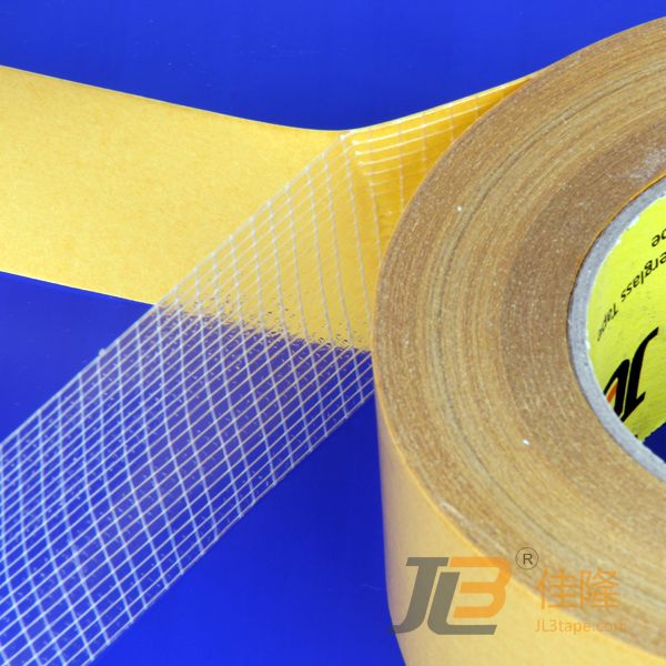 DOUBLE-FACE FILAMENT MESH TAPE JLW-323 provides self-adhesion to foams, textile, non-woven and leather products