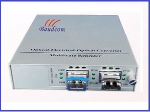 10G Fiber Converter (3R Repeater) with dual XFP or SFP+ ports