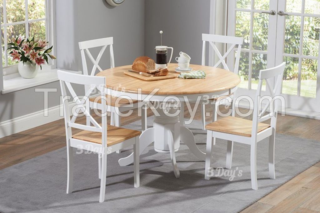 Malaysia Solid Rubberwood Fonda 1+4 Dining Set