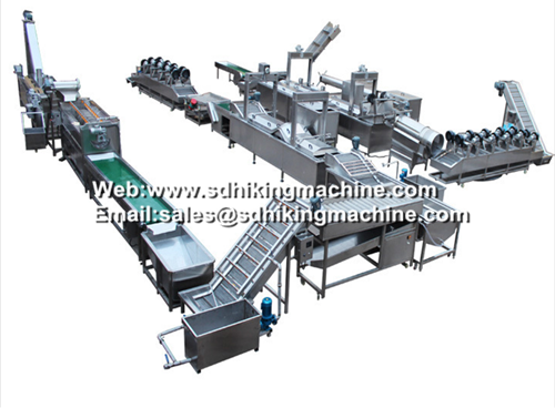 automatic potato chips making machine line