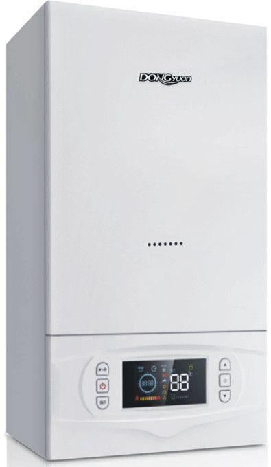 Wall hung combi gas boiler with colorful display