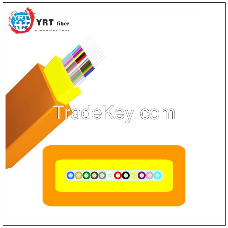 Flat fiber ribbon cable GJDFBV indoor optical fiber cable 