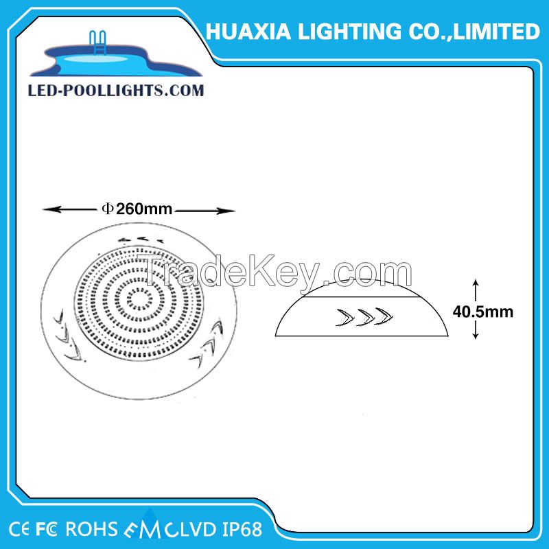 Factory Supply IP68 Resin Fillde Led Swimming Pool Light