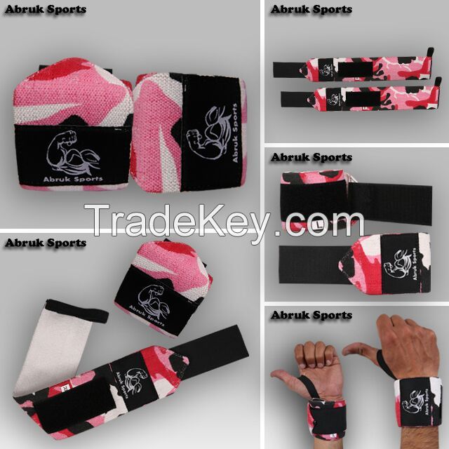 Wrist wraps made of cotton elastic custom colour