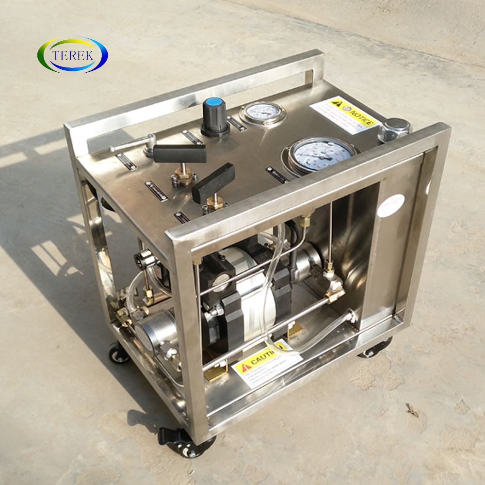 high pressure liquid filling booster pump  Pressure control bench