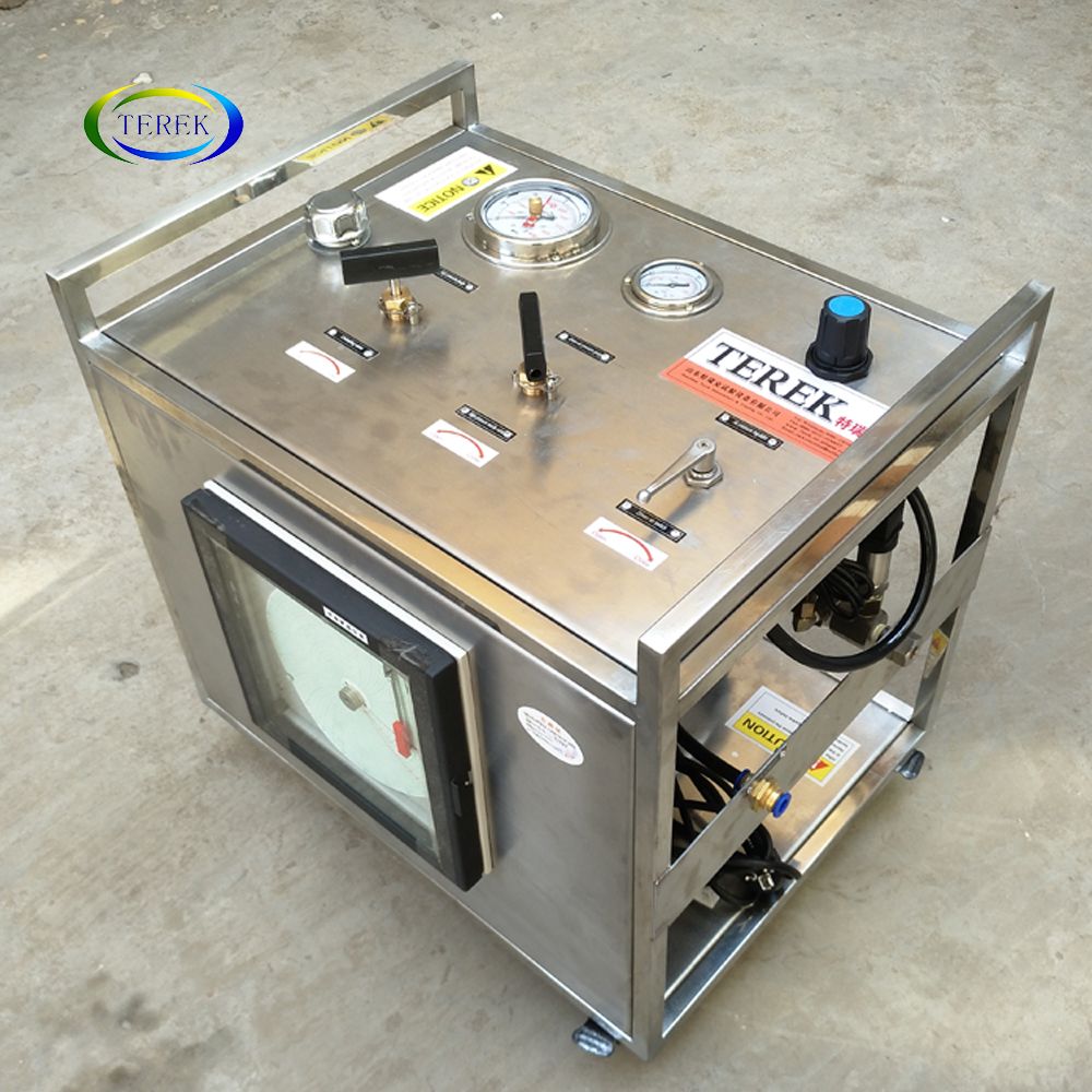 Portable air driven water pressure booster pump control cabinet for reagent injection
