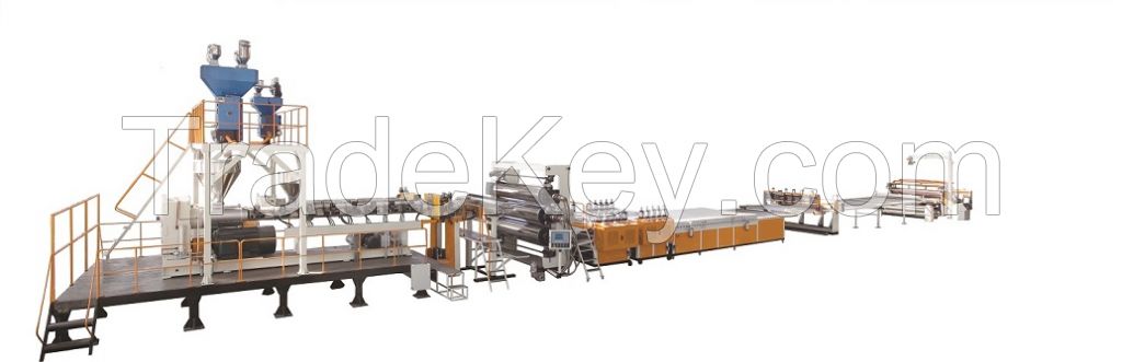 PP, PE, ABS, PVC Thick plate extrusion line