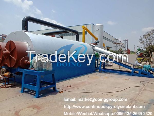 DOING high oil yield fully continuous waste plastic pyrolysis plant