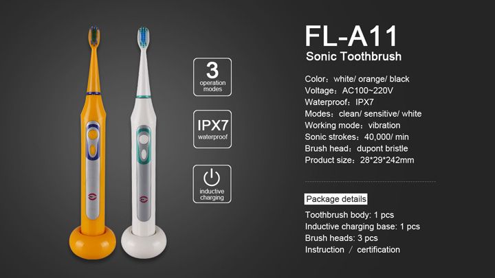 The newest model sonictoothbrush at 2018