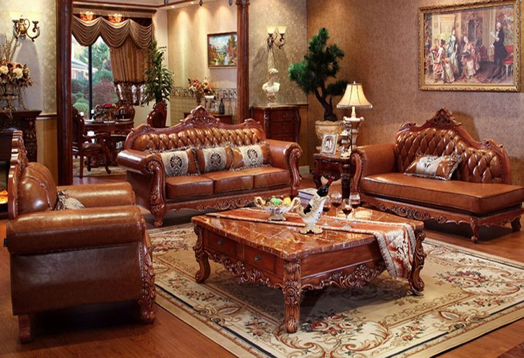 China Factory pure handmade carving wooden sofa furniture