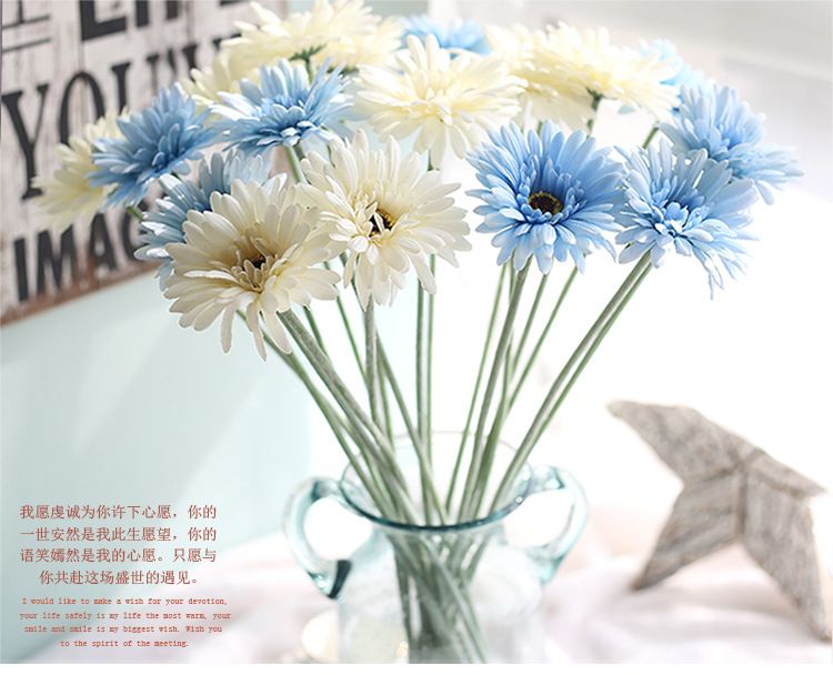 artificial jamesonii flowers, silk Gerbera jamesonii, handmade decorative flower