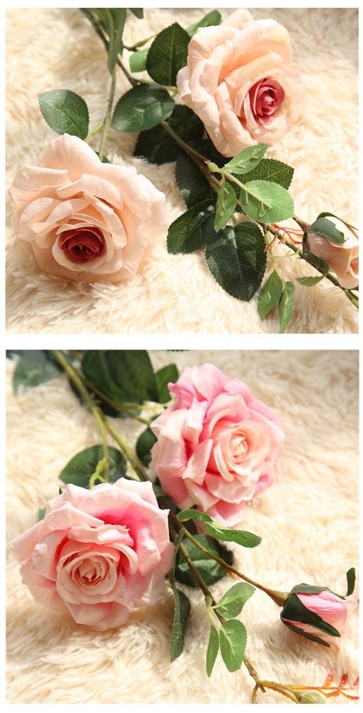 artificial silk rose decorative rose flowers for home and party