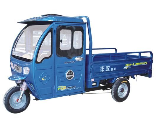 semi closed electric cargo tricycle, loading tricycle vehicle