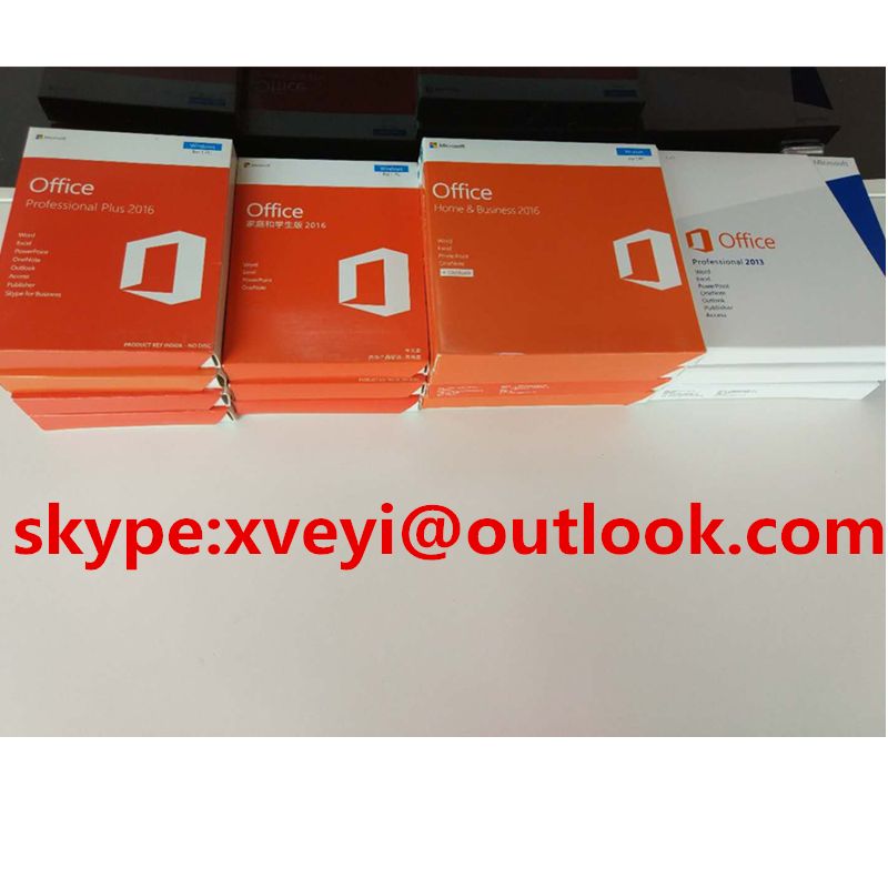 office 2016 pro/office 2016 hb/office 2016hs/dvd/coa sticker/key